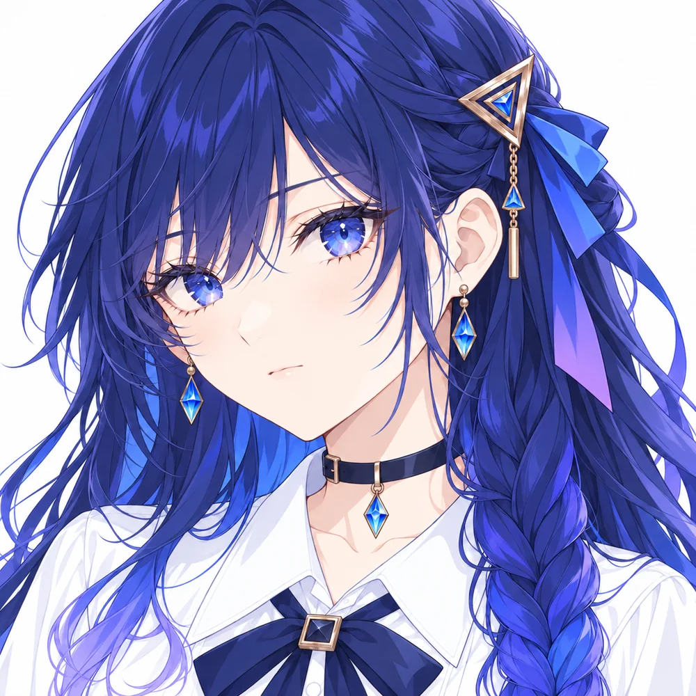 彩守 澄織 の顔まわりのイラスト